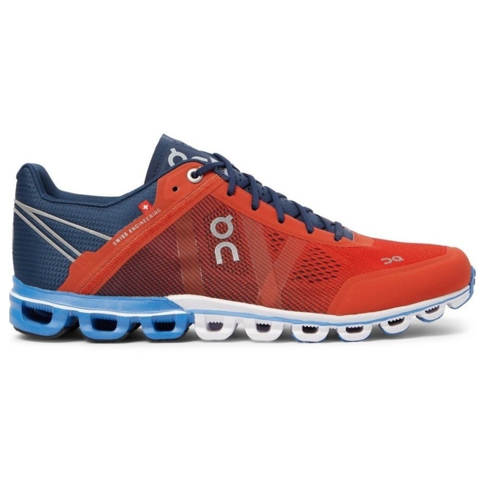 On Cloudflow Athletic Shoes‎ Womens 7.5 Red Blue Mesh Running Outdoor Gym Active